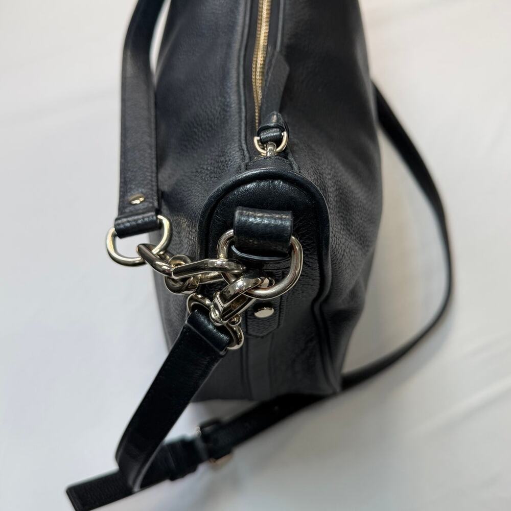 Kate Spade Black Pebbled Leather Crossbody Shoulder Bag Slouchy Everyday - Picture 13 of 16
